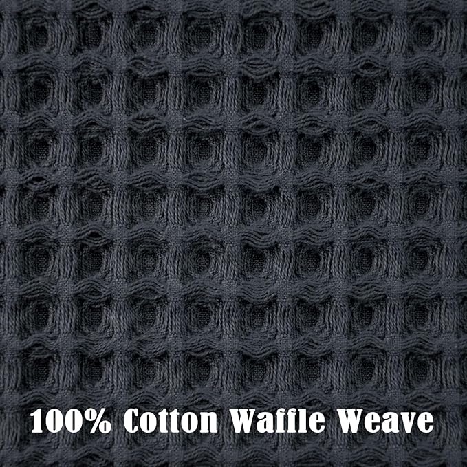 Jacquotha Waffle Hand Towels for Bathroom 5-Piece – Cotton Quick Dry Lint Free
