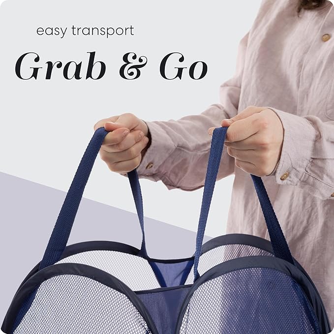 Handy Laundry Collapsible Mesh Pop Up Hamper