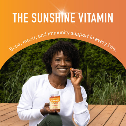 Vitamin D3 Gummies for Adults | 2000 IU (50mcg) Per Serving | Bone Health, Immunity, & Mood Support* | 1000 IU Per Gummy | Vegetarian, Gluten-Free, Third-Party Tested | 90 Gummies (45-Day Supply)