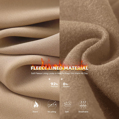 Hi Clasmix Fleece Lined Leggings Women - Seamless Thermal Winter High Waisted Tummy Control Thick Warm Yoga Pants