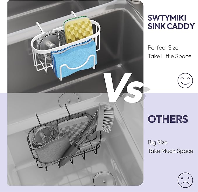 SWTYMIKI Sponge Holder for Kitchen Sink