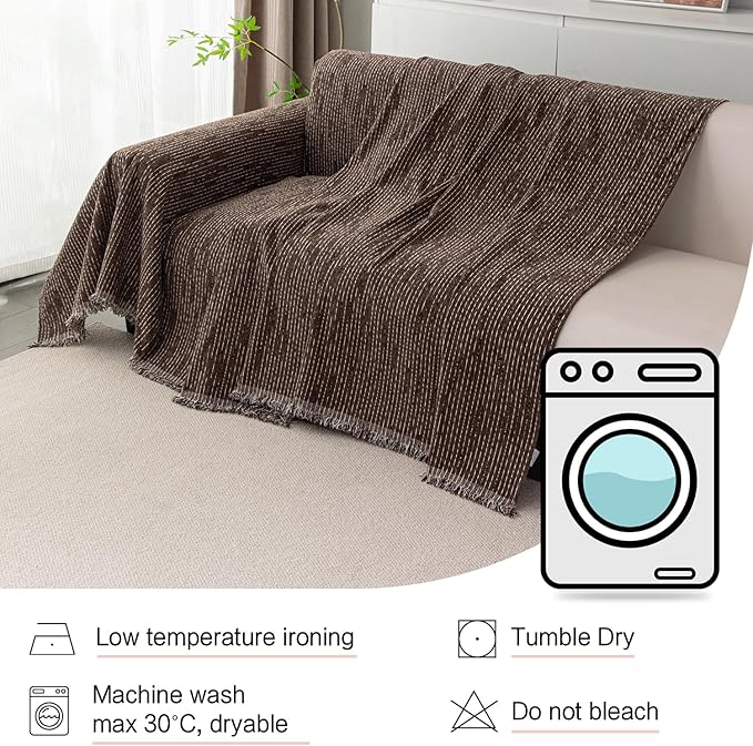 MYSKY HOME Couch Covers for 3 Cushion Couch Sofa, Sectional Couch Cover L Shape