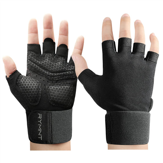 Workout Gloves for Women Men - Weight Lifting Gloves with Wrist Support, Full Palm Protection & Extra Grip for women Gym, weightlifting, Weight Lift, Rowing, Exercise, Sport, Cycling.Black.Small