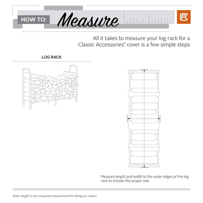 Classic Accessories StormPro Waterproof Heavy-Duty 8 Ft Log Rack Cover