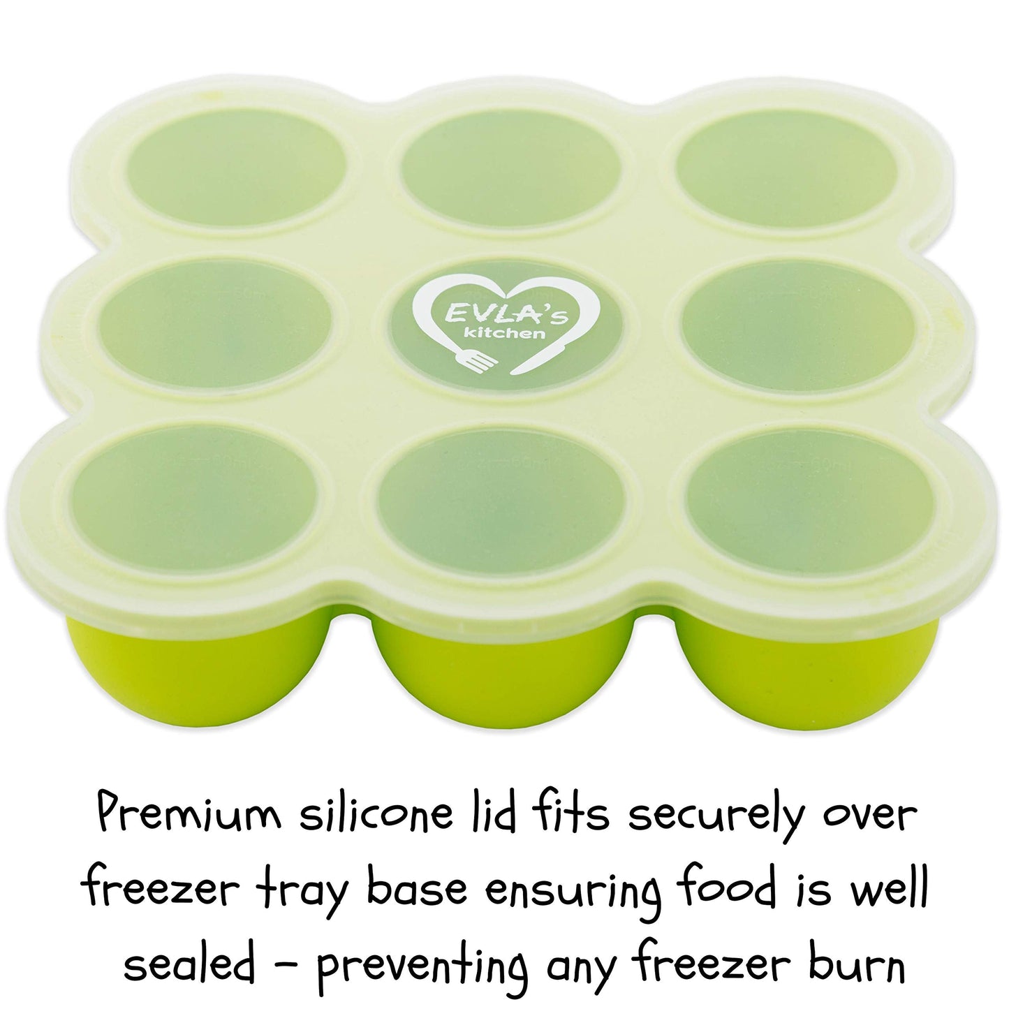 EVLA'S Baby Food Freezer Trays & Reusable Food Pouches Meal Prep Combo for Babies and Toddlers, Baby Food Containers & Meal Storage Perfect for Serving Homemade Healthy Smoothies & Purees