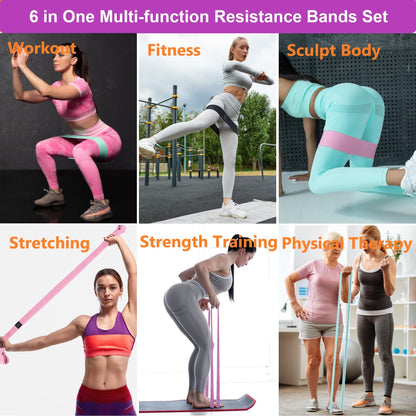 STANDROCK Fabric Resistance Bands for Working Out, 3 and 4 Levels Booty Bands Long Resistance Bands for Women and Men | Elastic Bands for Exercise Bands Resistance Workout Bands Resistance
