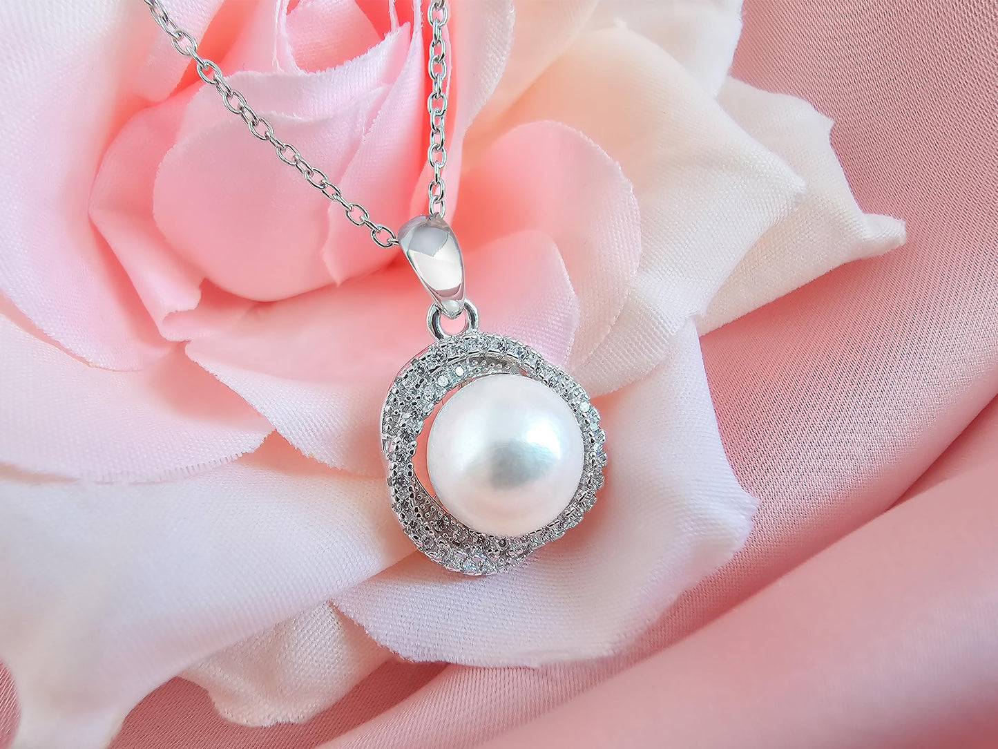 Gifts For Wife Wedding Anniversary - Mothers day gifts - AAA+ Real Pearl Necklaces For Women (18k Gold Plating 925 Sterling Silver) Mothers day necklace ideas Birthday Freshwater Pearl Necklace