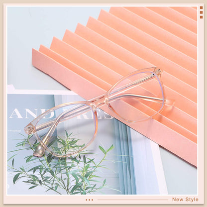 Madison Avenue Blue Light Blocking Glasses Anti Eyestrain UV Glare Blue Light Glasses for Women TV Phone Computer Gaming Eyeglasses Liberty (Crystal Brown)
