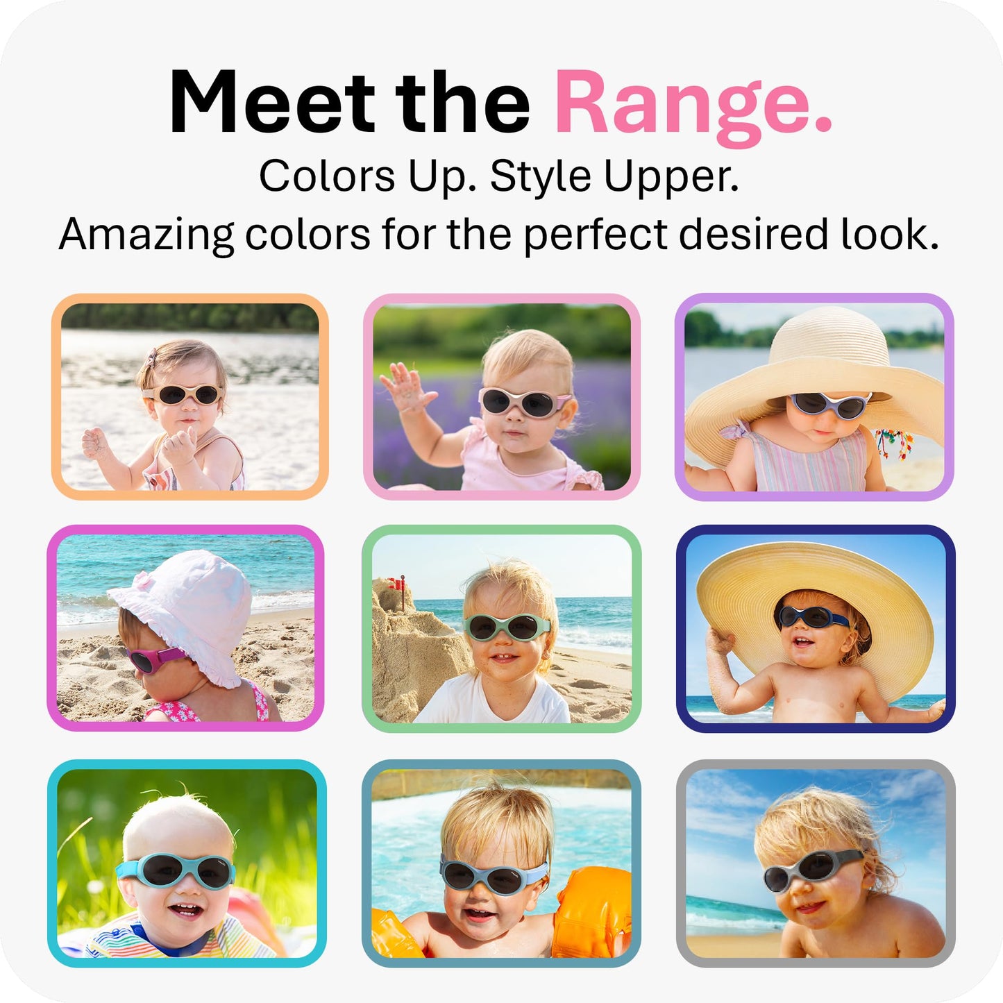Mausito BABY sunglasses boy 0-18 months | Flexible BPA-Free infant sunglasses | Adjustable strap & soft nose pad | 100% UV Protection Baby Sunnies | Comparison winner | European design made