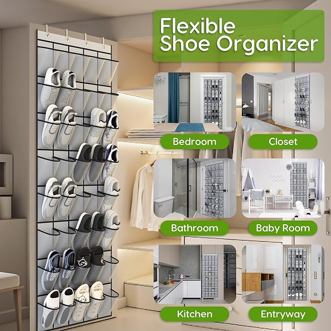Unjumbly Over the Door Shoe Organizer
