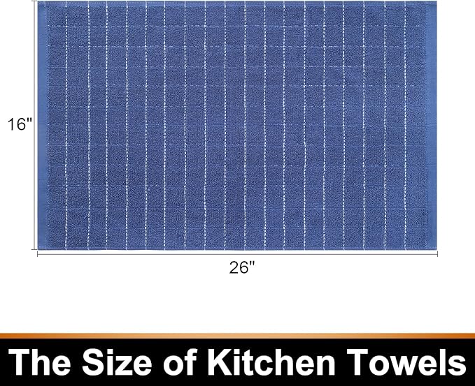 Mordimy 100% Cotton Terry Cloth Kitchen Towels, Super Soft and Absorbent Dish