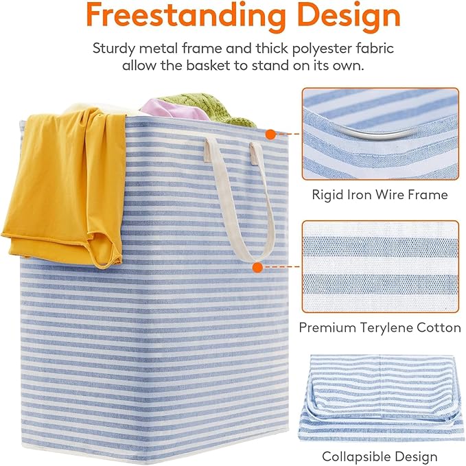 Lifewit 1 Pack Laundry Hamper Large Collapsible Laundry Baskets, Freestanding