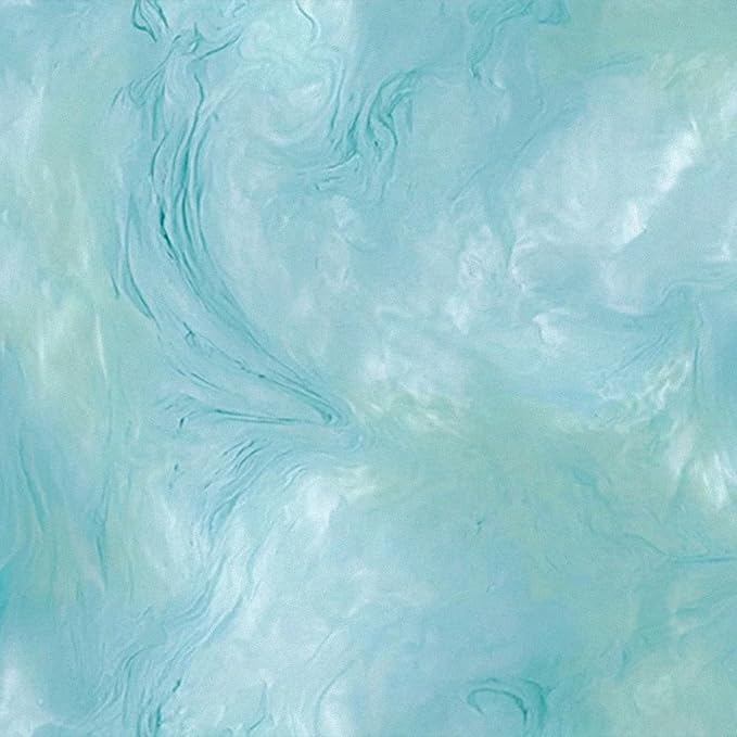 HOMETITUTE Blue Marble Wallpaper Peel and Stick Ocean Style 118.1x17.7 Inches