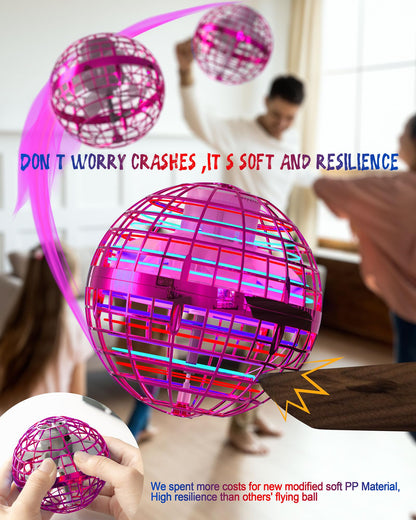 owlrun 2024 Modified Flying Orb Ball Toys for Boys Cosmic Globe Floating Ball Soaring Boomerang Hover Ball Mini Drone Flying Spinner Cool Kids Toys Birthday Gifts for Boys Girls 6 7 8 9 10+