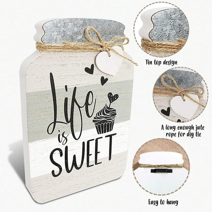 Old Shack Collection – Kitchen Wall Decor Set of 4 – Durable Kitchen Wall Art – Refined Kitchen Decor to Elevate Your Home, Crafted for Lasting Style, Each sign: 8×5 in