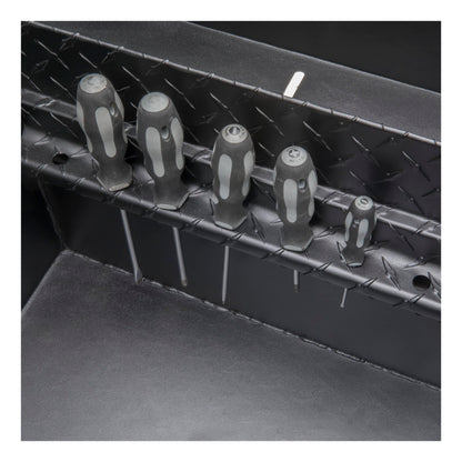 UWS EC10603 72-Inch Matte Black Heavy-Wall Aluminum Truck Tool Box with Low Profile, RigidCore Lid