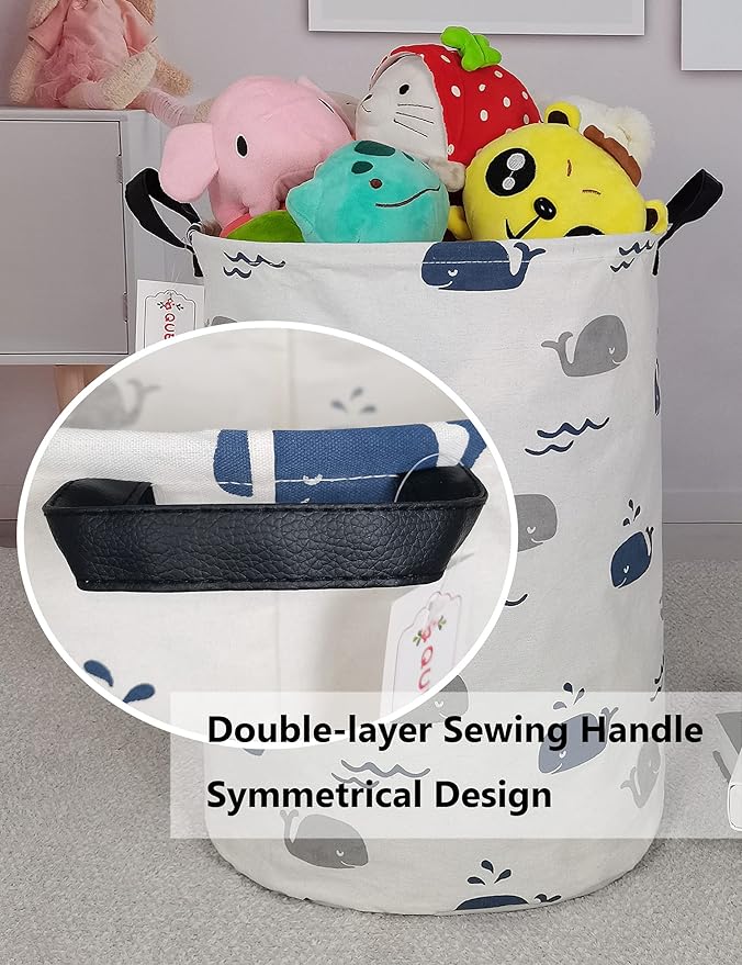 QUEENLALA Large Storage Basket, Laundry Hamper/Bathroom/Home Decor/Collapsible