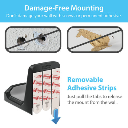 TotalMount Controller Wall Stands (2 Pack) with Non-Slip Pads & Removable Adhesive for Xbox, PS5, PS4, and Nintendo – These Premium Holders Won’t Damage Your Wall with Screws or Permanent Adhesive