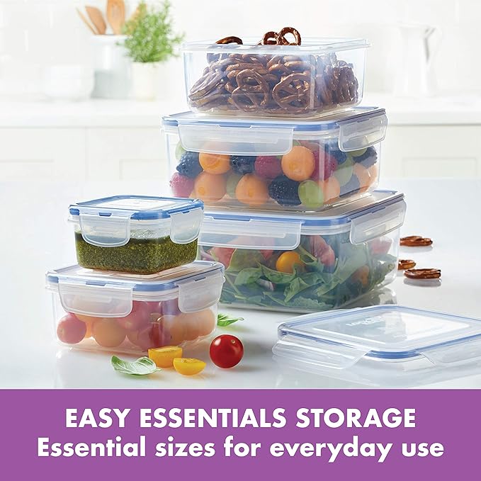 LOCK & LOCK Easy Essentials Food Storage lids/Airtight containers, BPA Free