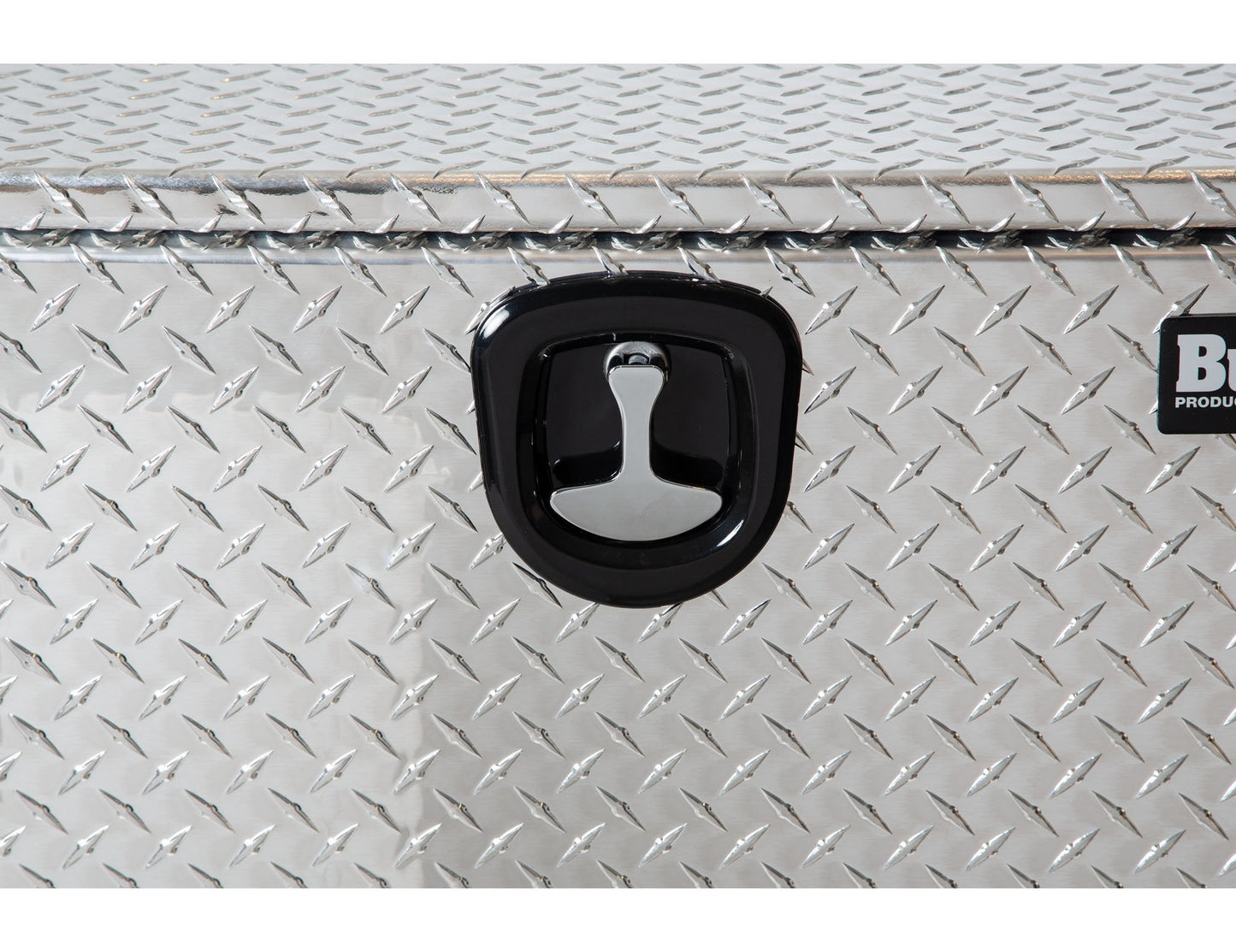 Buyers Products 1705160 Diamond Tread Aluminum Underbody Truck Tool Box, 14 x 16 x 24, Made in USA, .100 in. Thick, Corrosion Resistant, Locking Compression Latch, Secure Storage for Work Trucks