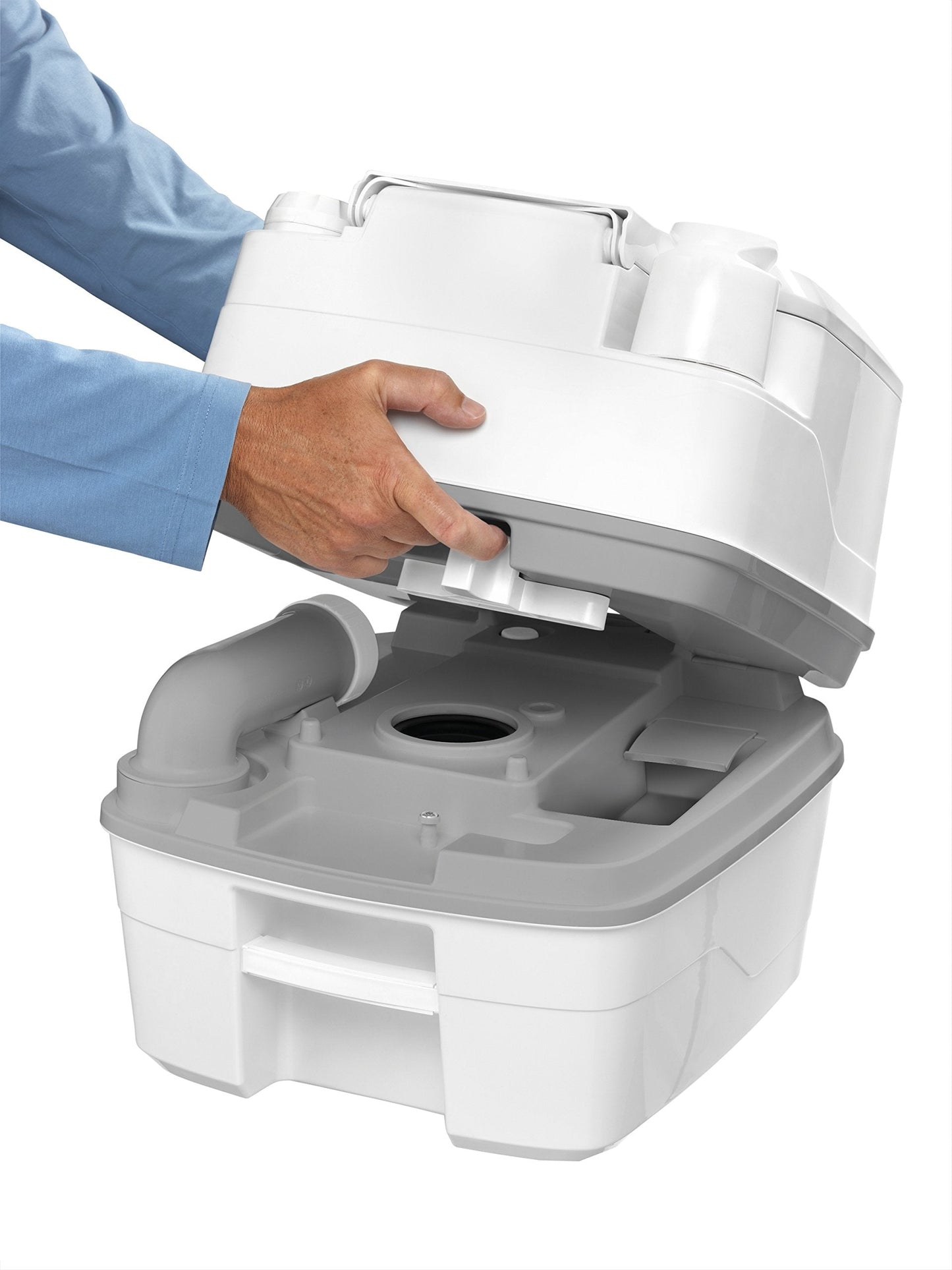 Thetford 92814 Porta Potti 345 Portable Toilet, White-Grey 330 x 383 x 427 mm