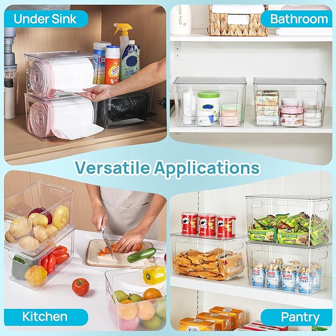 Vtopmart 2 Pack Trash Bag Holder, Stackable Garbage Bag Dispenser