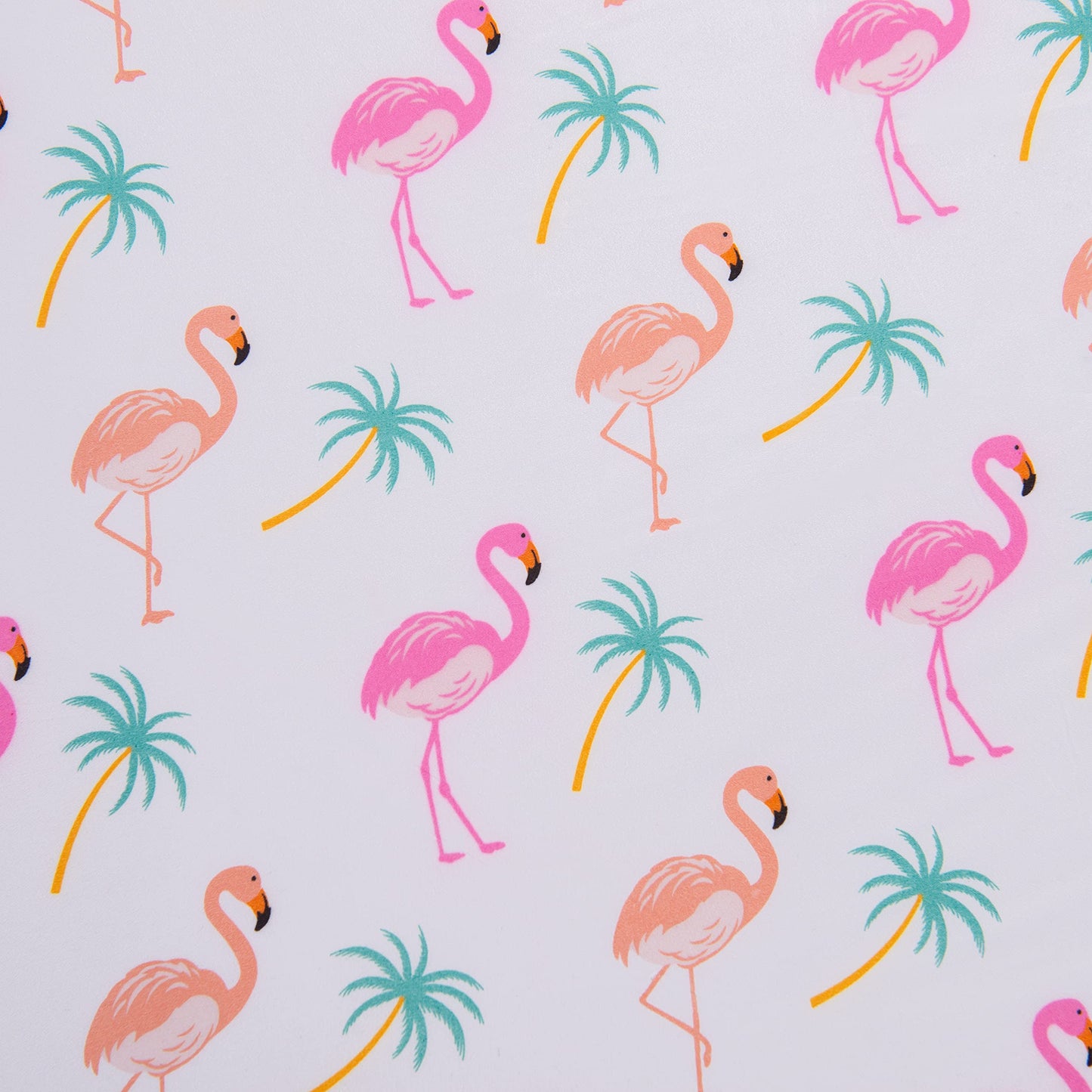 Elegant Comfort Ultra-Soft Double Brushed 6-Piece Microfiber Sheet Set Beautiful Tropical Patterns, and Vibrant Solid Colors, Luxury, All-Season Bed Sheet Set - Flamingo, Queen