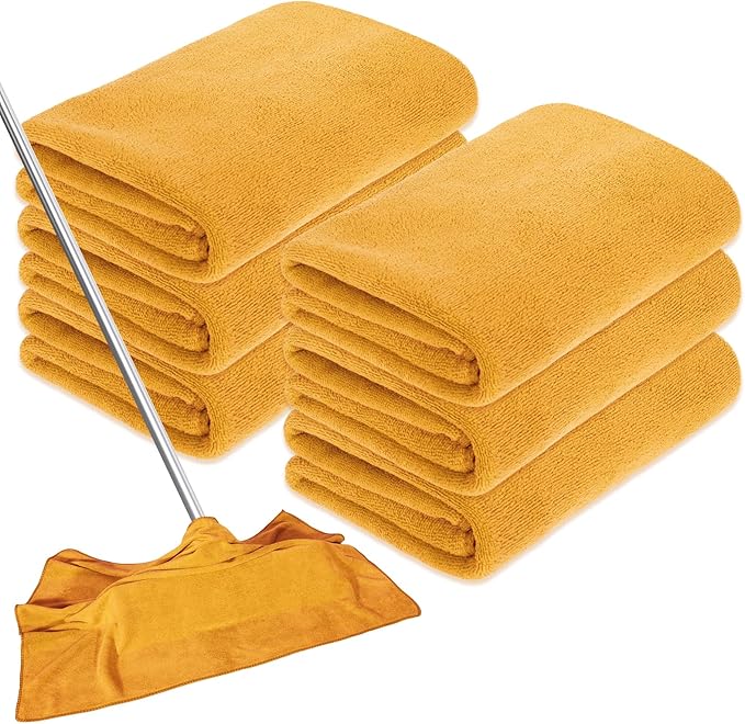 6 Pcs Extra Large Microfiber Cleaning Cloth Reusable Microfiber Towels Thick