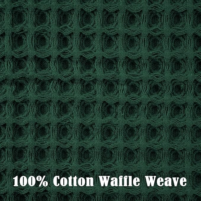 Jacquotha Waffle Hand Towels Set of 2 – Cotton, Quick Dry, Lint Free, 13” x 29”