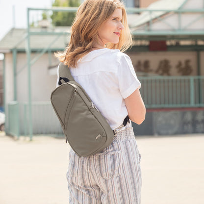 Travelon Anti-Theft Classic Sling Bag, Nutmeg, One Size, Travelon Anti-theft Classic Sling Bag