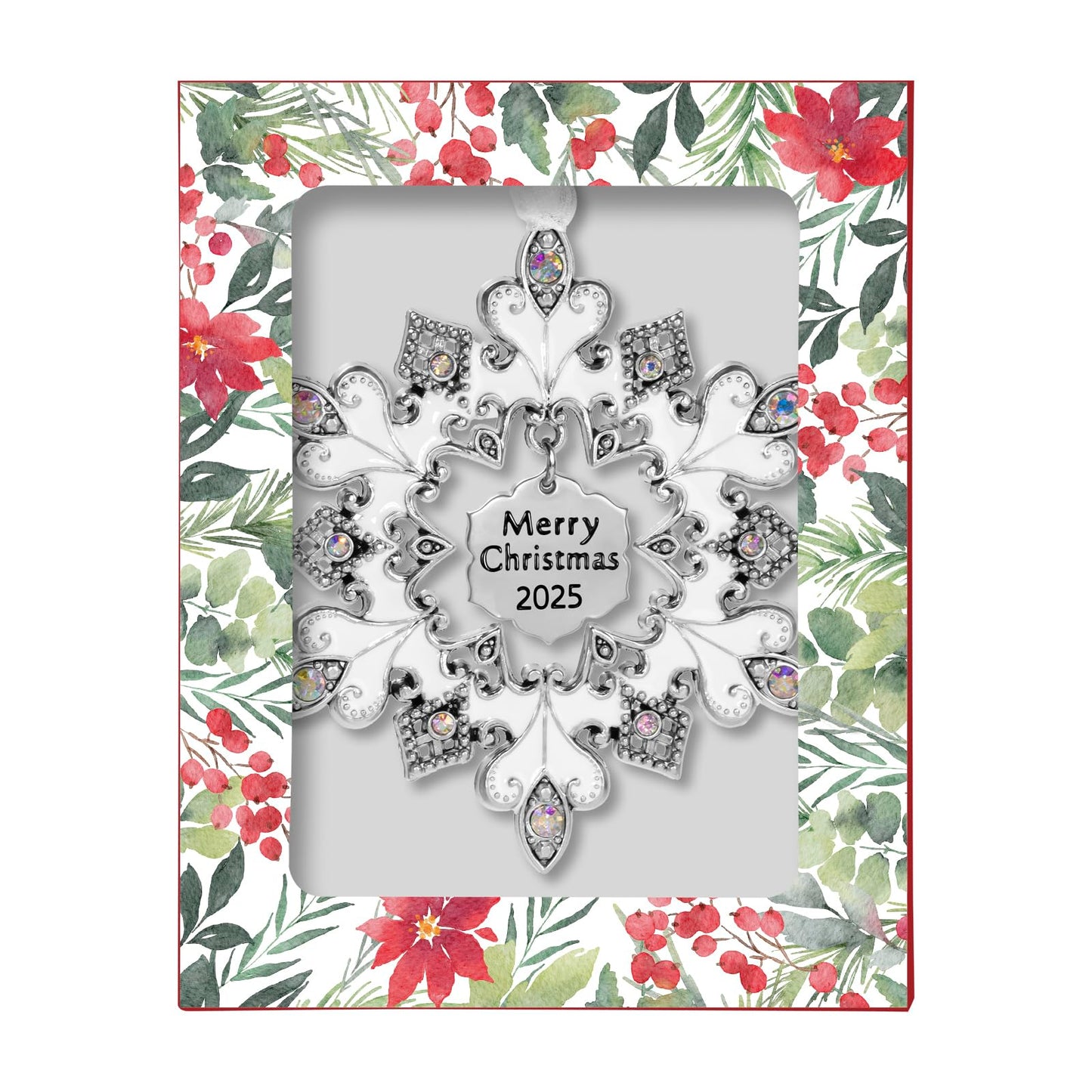 Laraine Christmas Tree Ornaments – 2025 Decorative Hanging Pendant of Car Charm Holiday Keepsake Gift Home Decor (Snowflake (2025))