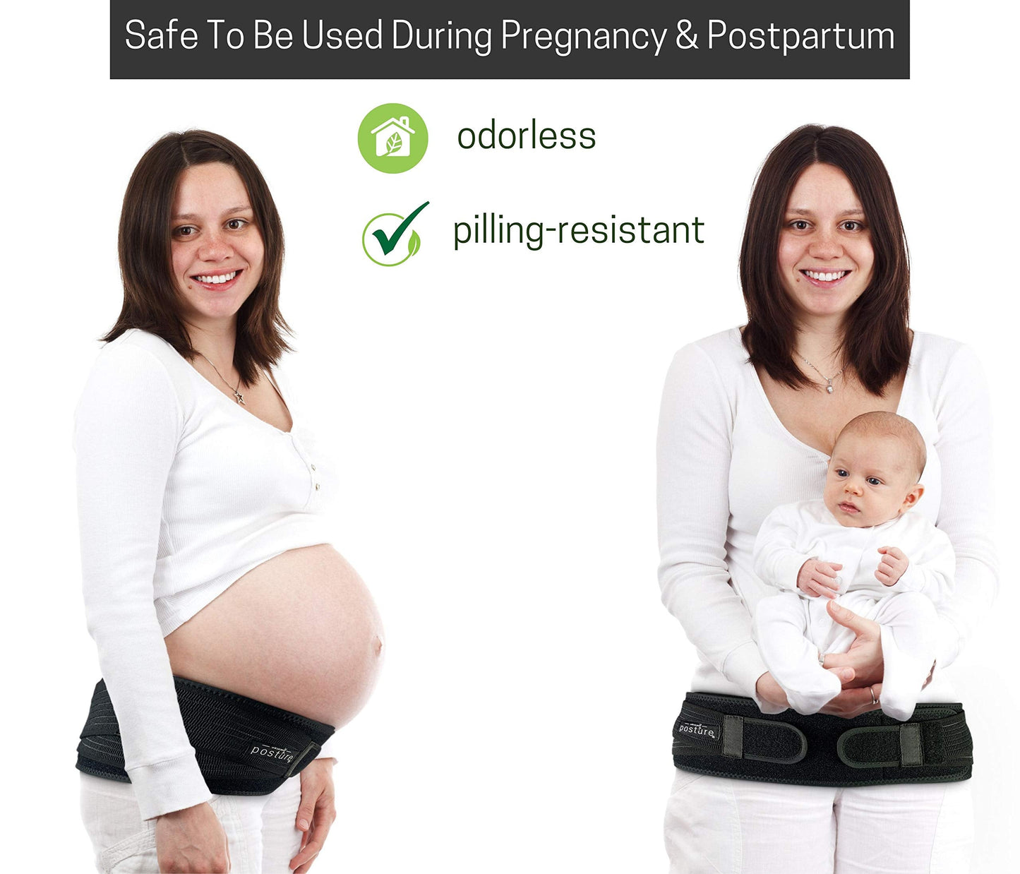 Vriksasana Posture Sacroiliac Hip Belt for Women and Men That Alleviates Sciatic, Pelvic, Lower Back, Leg and Sacral Nerve Pain Caused by Si Joint Dysfunction| Trochanter Brace (Regular, Black)