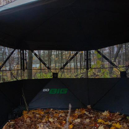 Barronett Blinds® Spy 5, Portable Hunting Blind, 5-Sided Hub Blind, View-Through Mesh, Two Vertical Corner Doors, Crater™ Harvest, 72” x 84” x 84”, SP500CH