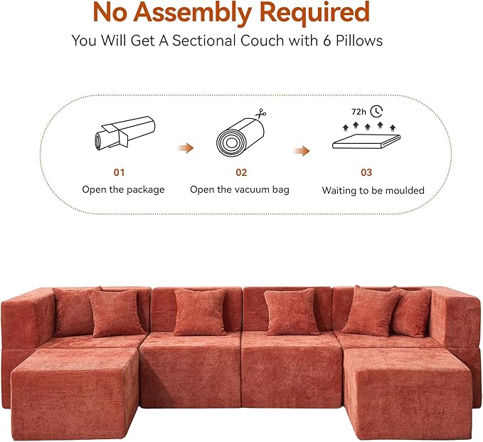 MONVANE Modular Sectional Cloud Couch