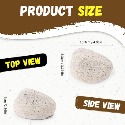 BarGifts Fake Rock Key Hider Safe for Outdoor Garden or Yard, Large Size Fake Stone Hidden Safe - Looks Stone- Hide A Key Outside in Rock