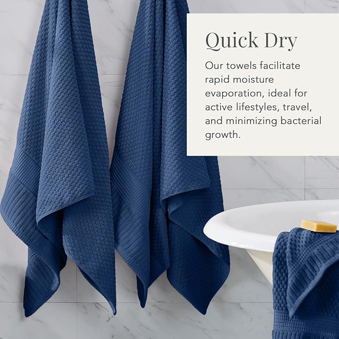 NY Loft 100% Cotton 2 Pack Bath Sheet Towel Set | Super Soft & Absorbent