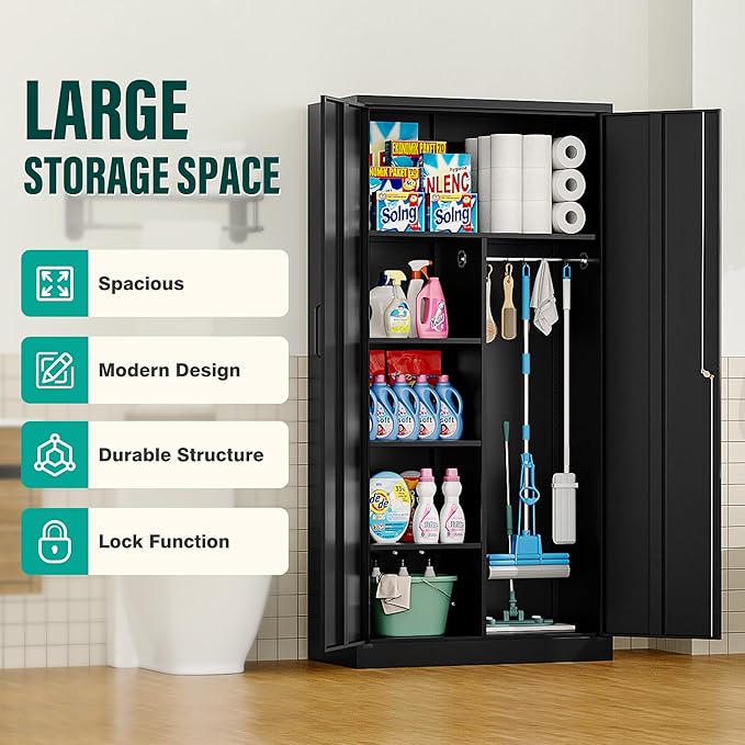 Wide & Deep Metal Storage Cabinet