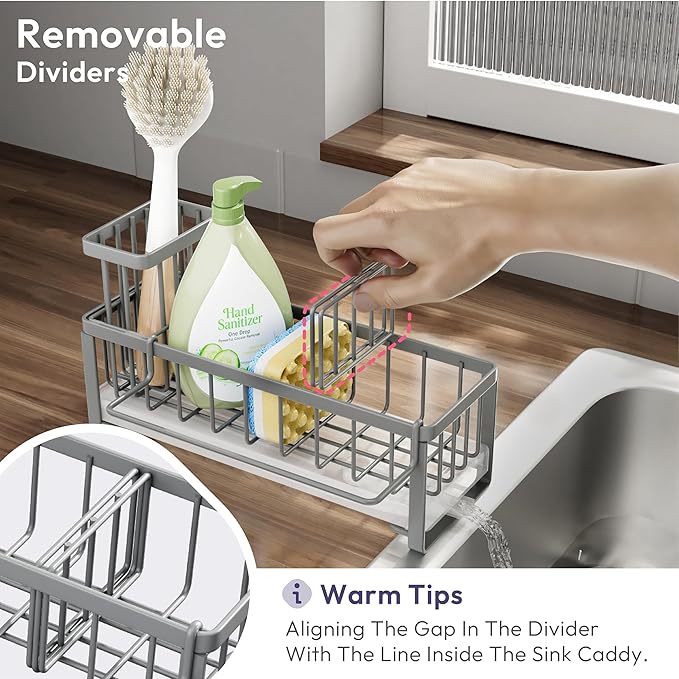 SWTYMIKI Sponge Holder for Kitchen Sink