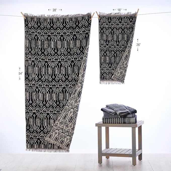 SKL Home Nador Jacquard Bath Towel