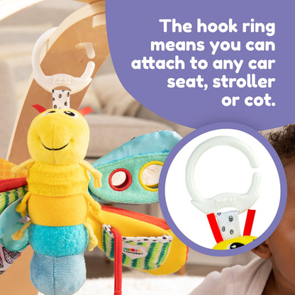 LAMAZE Freddie The Firefly - Clip on Pram and Pushchair Newborn Baby Toy, Sensory Toy for Babies Boys and Girls From 0 - 6 Months