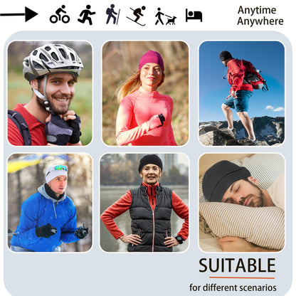 vidsel 100% Cotton Skull Caps for Men Women Breathable Night Cap Sleep Hats Soft Lightweight Running Beanie Helmet Liner