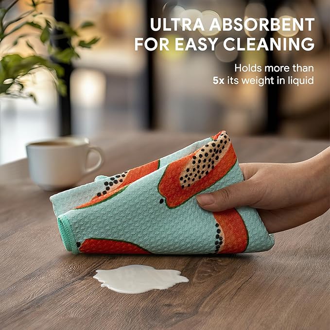 RECYCO Waffle Kitchen Towel Set of 2