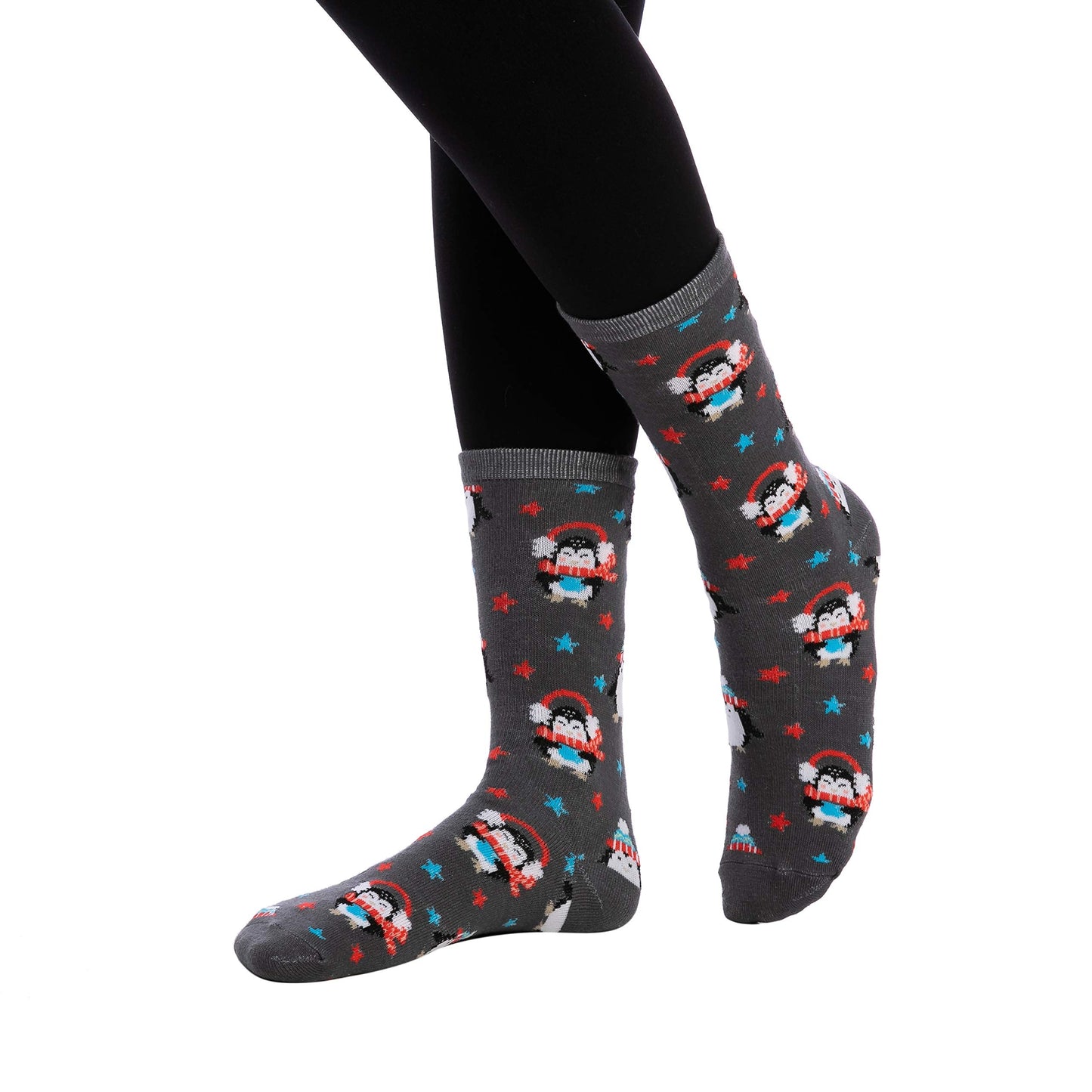 JOYIN 12 Pairs Christmas Socks, Warm Soft Novelty Crew Socks for Winter Christmas, Holiday or Birthday Gift