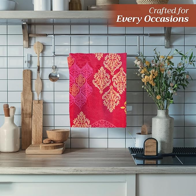 Maison d' Hermine Kitchen Towels Set of 3 100% Cotton 20" x 27.5" Reusable