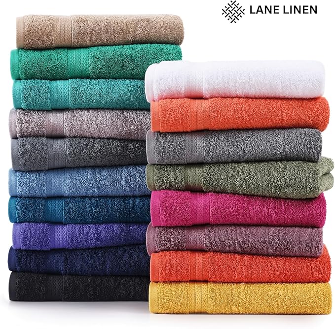 LANE LINEN Oversized Bath Towels Set of 2