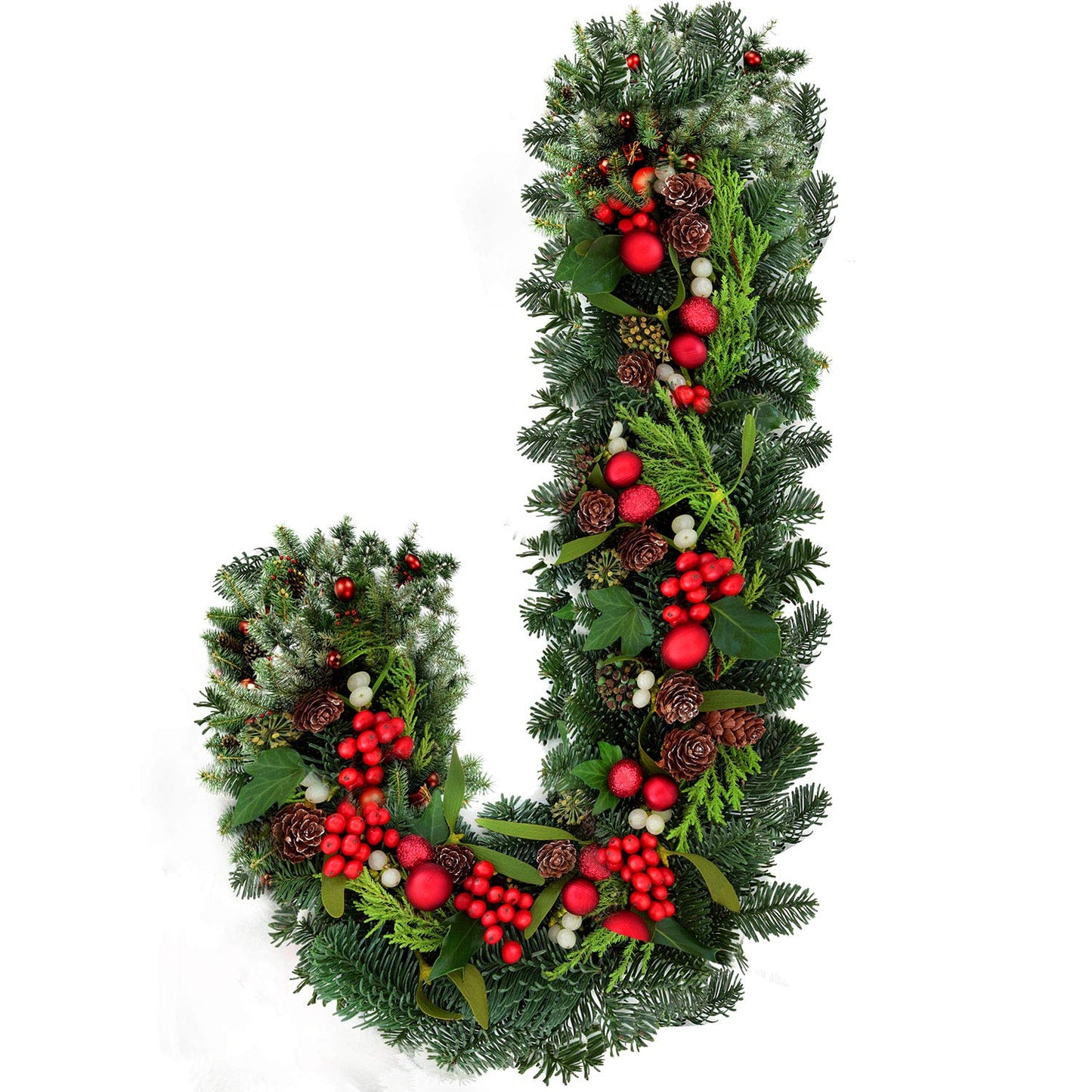 Sumind 4 Pieces 12 Inch Christmas Candy Cane Shaped Wire Wreath Frame Dark Green Metal Flower Wreath Frames Making Rings for Christmas DIY New Year Valentines Party Decoration