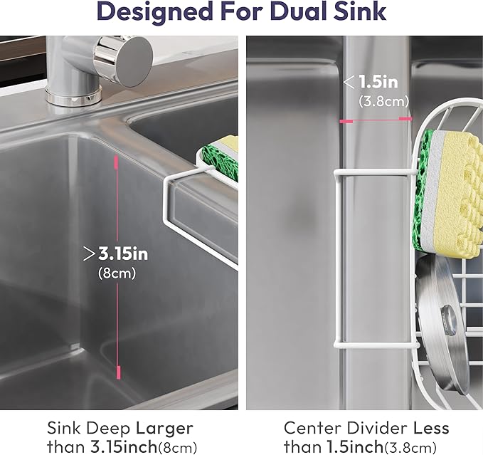 SWTYMIKI Sponge Holder for Kitchen Sink