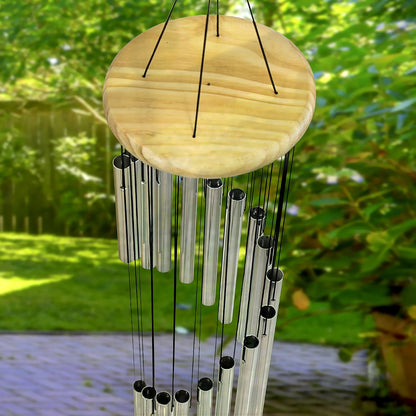 Sorbus Wind Chimes – Tubular Decorative Outdoor Garden Accent with Soothing Musical Bell Sounds – Great for Memorial, Home, Deck, Patio, or Garden, Metal
