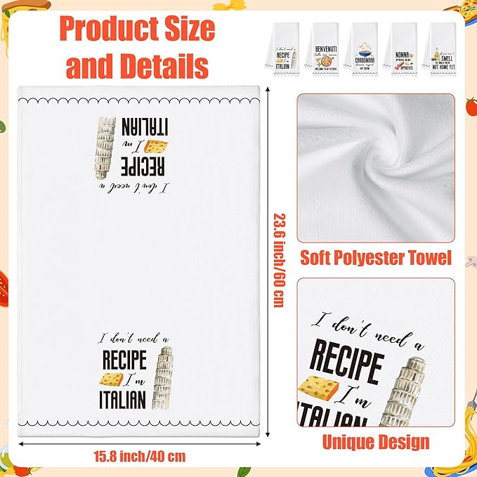 R HORSE Italian Kitchen Dish Towels