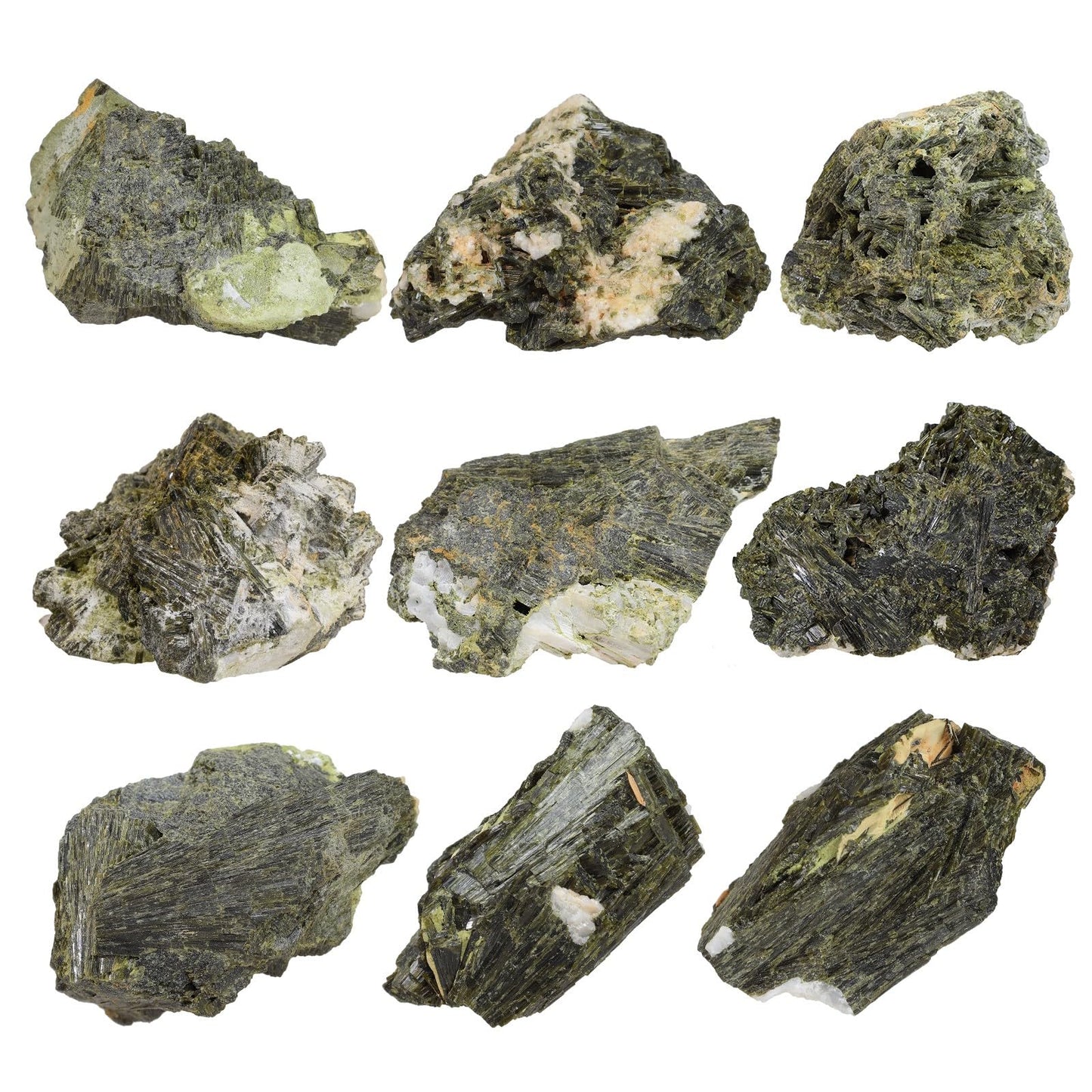 SUNYIK Raw Green Tourmaline Stone for Tumbling and DIY, Rough Rock Stone Mineral Specimen Home Office Decor for Meditation Anxiety, 301-400g(0.66-0.88lb)